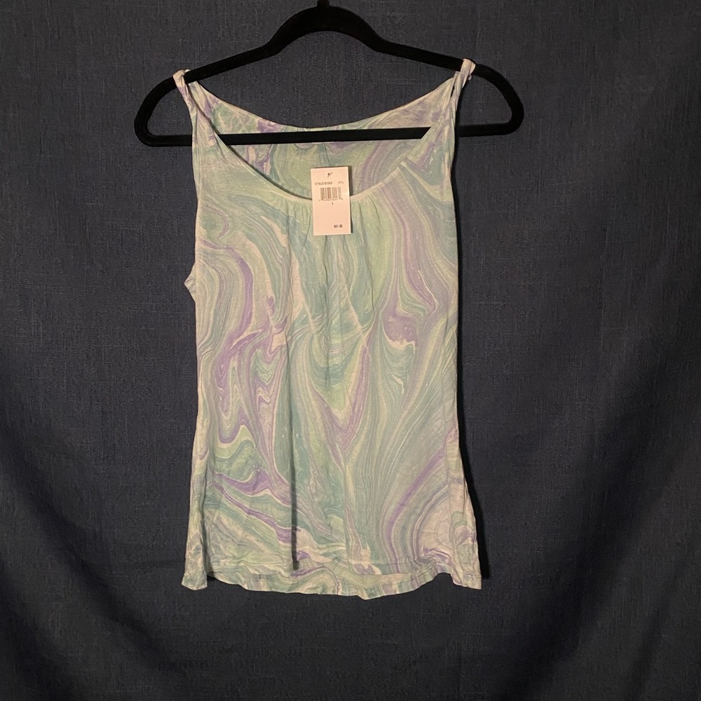 Splendid Women’s pastel twisted sleeves tank top NWT